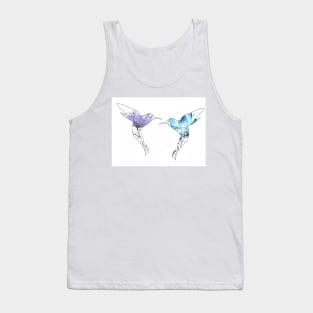 Humming Bird - Flowers Tank Top